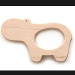 Wooden Hippo Teether
